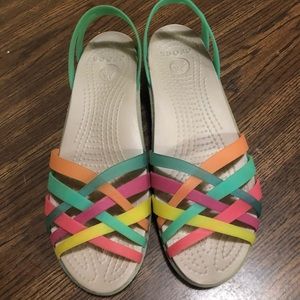 Crocs multi-colored sandals